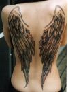 Angel wings images back tattoo